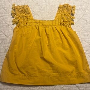 J. Crew yellow blouse